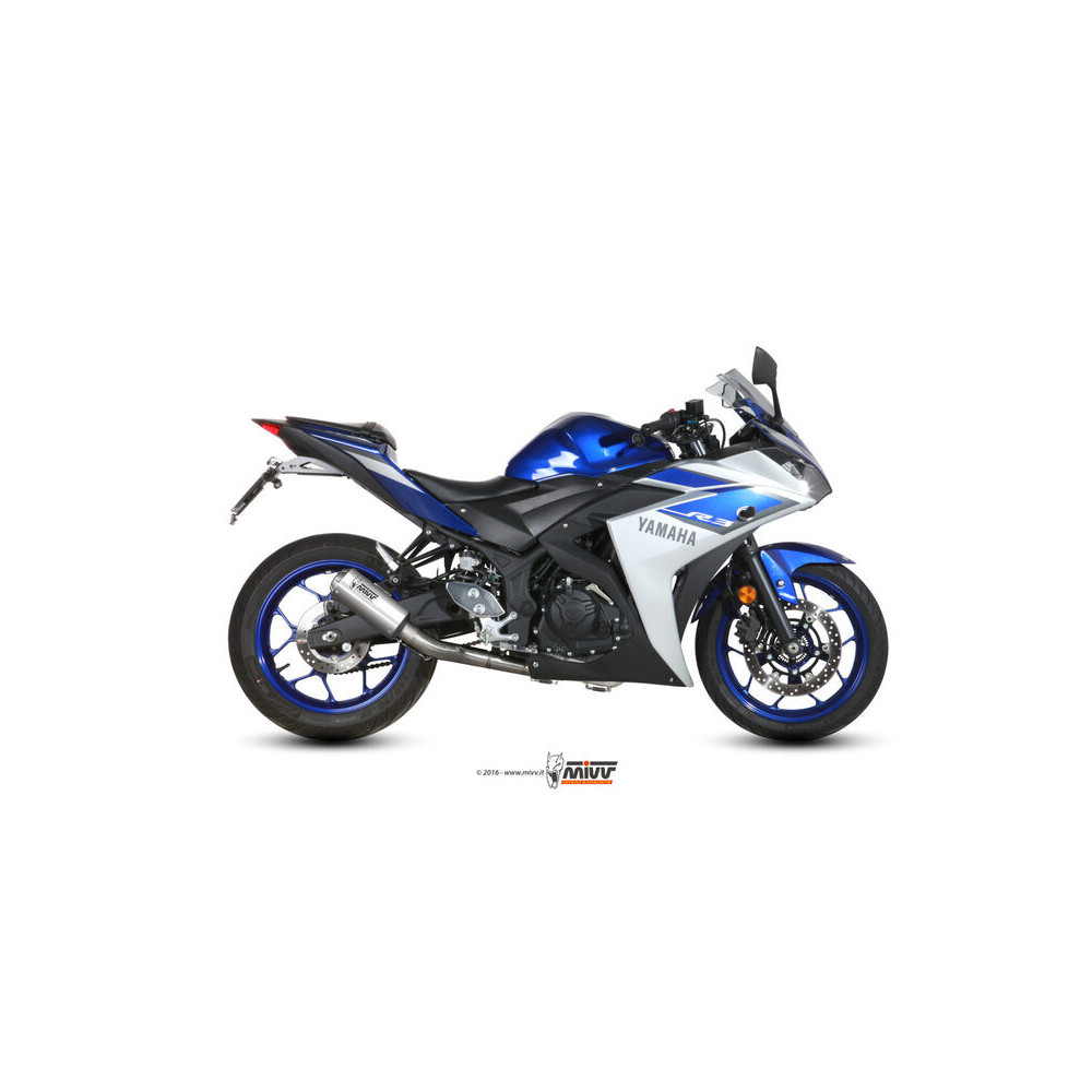 Ligne complète MIVV MK3 - inox - Yamaha MT-03 YZF R3