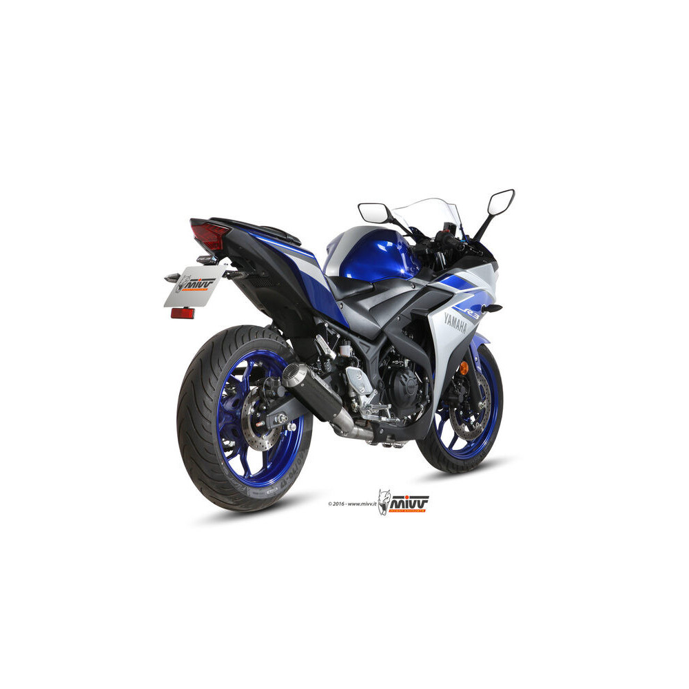 Ligne complète MIVV MK3 - carbone - Yamaha MT-03 YZF R3