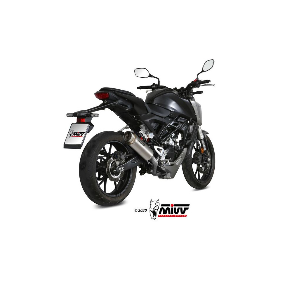 Ligne complète MIVV GP Pro titane/inox - Honda CB125R