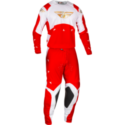 Pantalon FLY RACING Evolution DST Podium - rouge/blanc/rouge Iridium