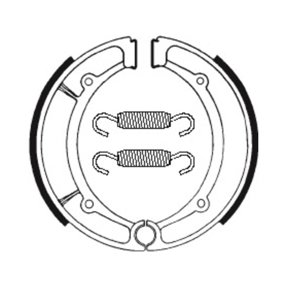 Mâchoires de frein TECNIUM Scooter/Street/Quad organique - BA066