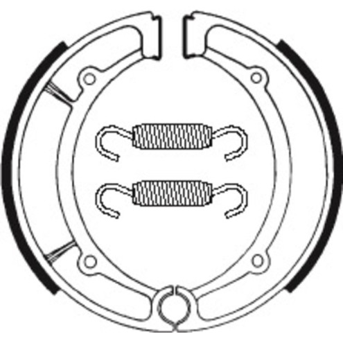 Mâchoires de frein TECNIUM Scooter/Street/Quad organique - BA066