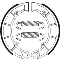Mâchoires de frein TECNIUM Quad organique - BA197