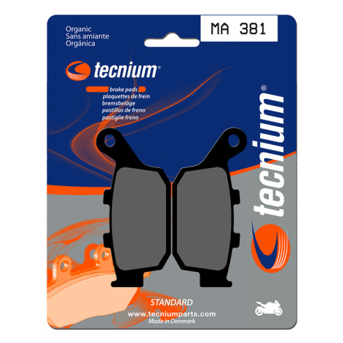 Plaquettes de frein TECNIUM route organique - MA381