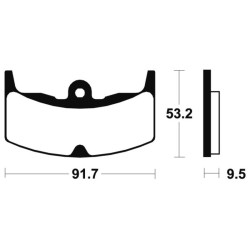 Plaquettes de frein TECNIUM route organique - MA71