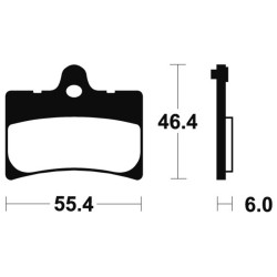 Plaquettes de frein TECNIUM Scooter organique - ME172