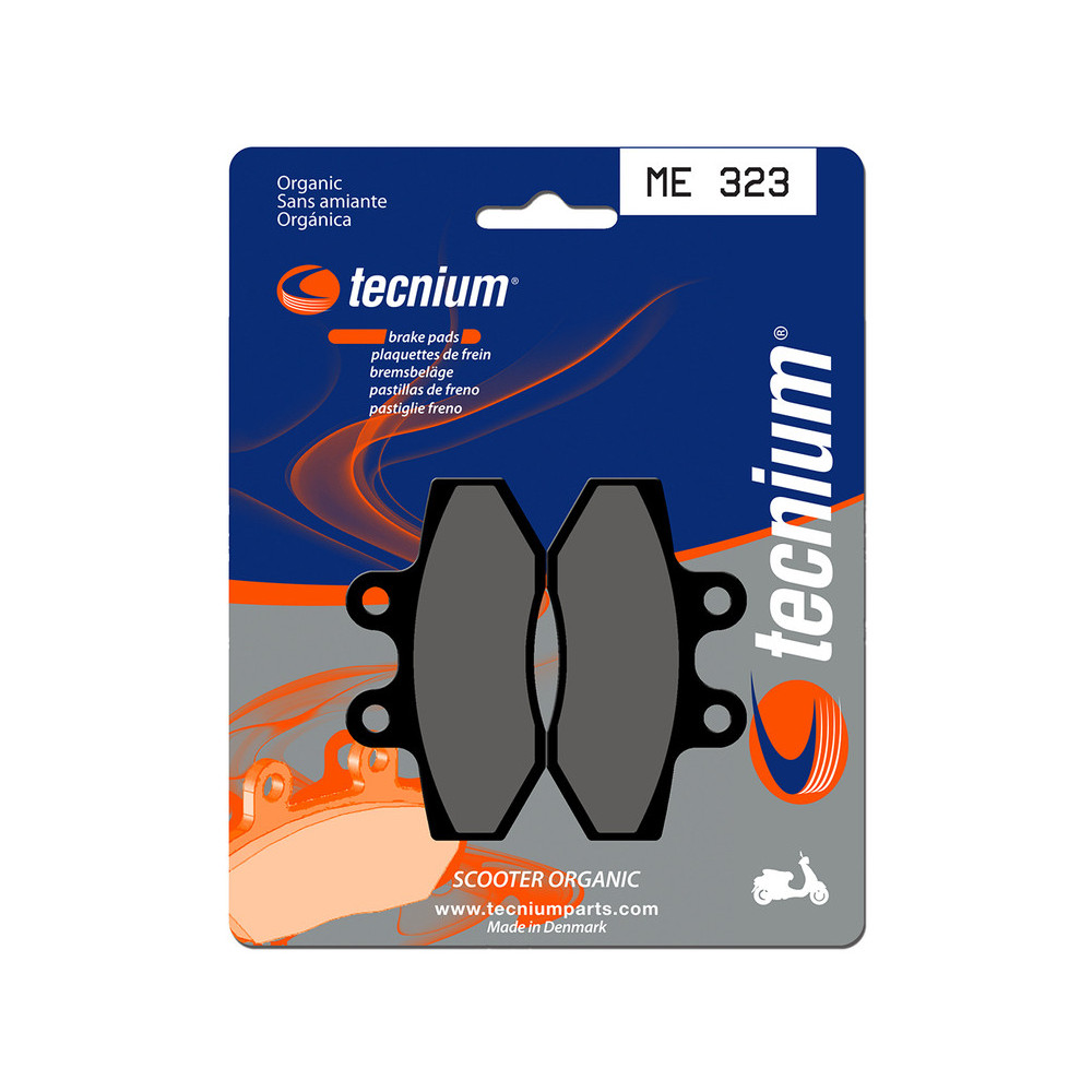 Plaquettes de frein TECNIUM Scooter organique - ME323