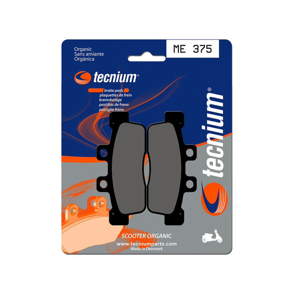 Plaquettes de frein TECNIUM Scooter organique - ME375