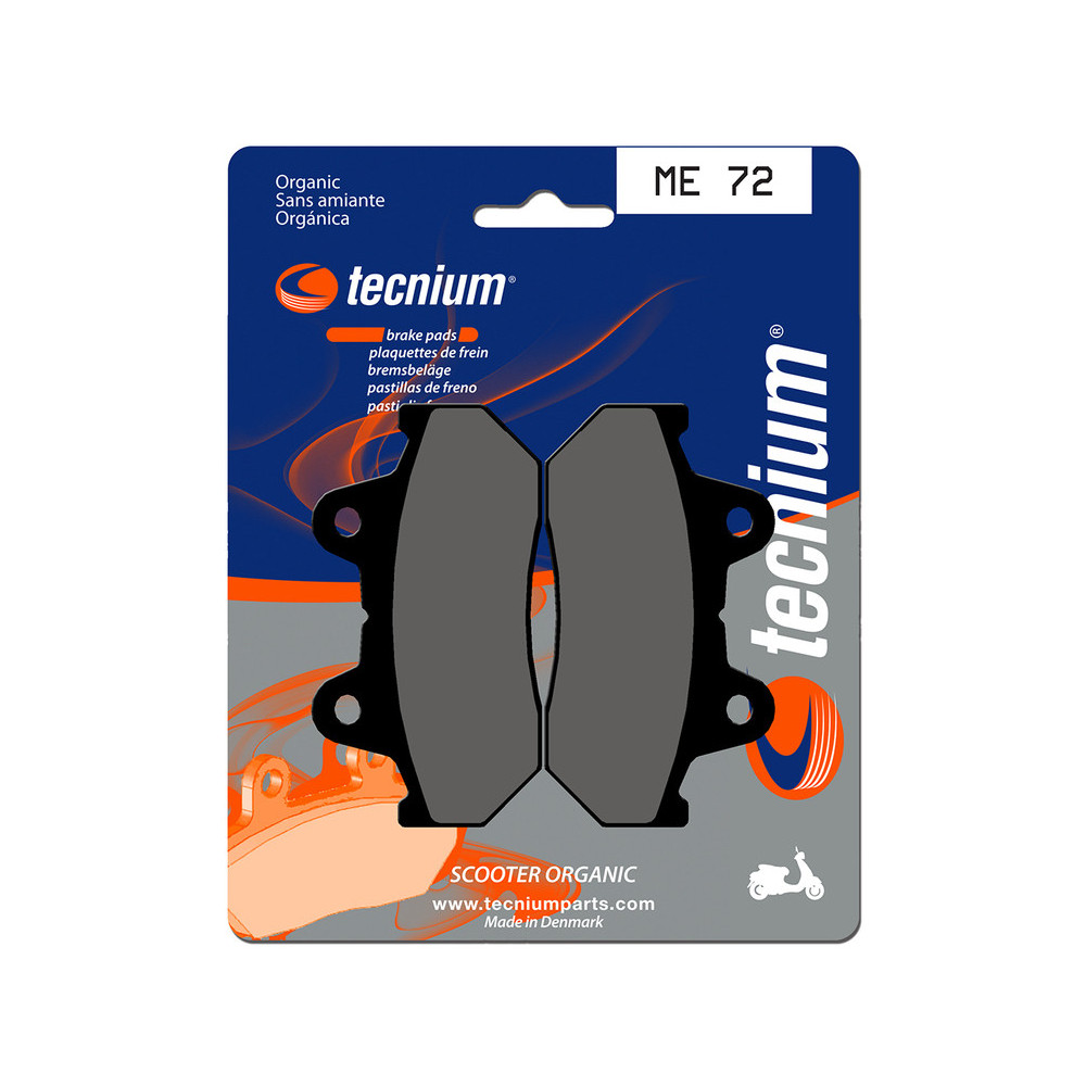 Plaquettes de frein TECNIUM Scooter organique - ME72