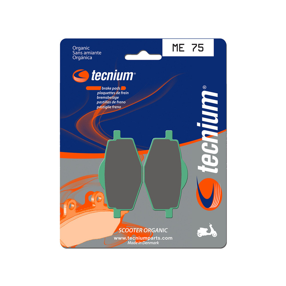 Plaquettes de frein TECNIUM Scooter organique - ME75