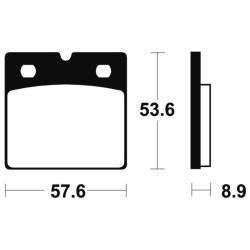 Plaquettes de frein TECNIUM Performance métal fritté - MF140