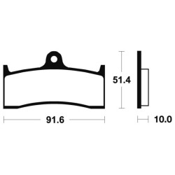 Plaquettes de frein TECNIUM Performance métal fritté - MF229