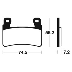 Plaquettes de frein TECNIUM Performance métal fritté - MF234