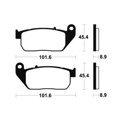 Plaquettes de frein TECNIUM Performance métal fritté - MF307