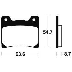 Plaquettes de frein TECNIUM Performance métal fritté - MF55