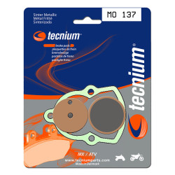 Plaquettes de frein TECNIUM MX/Quad métal fritté - MO137