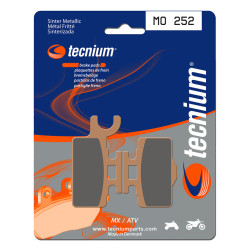 Plaquettes de frein TECNIUM MX/Quad métal fritté - MO252