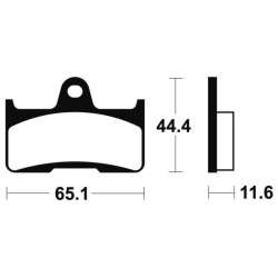 Plaquettes de frein TECNIUM MX/Quad métal fritté - MO299