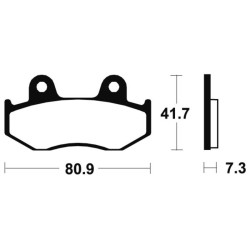 Plaquettes de frein TECNIUM MX/Quad métal fritté - MO58