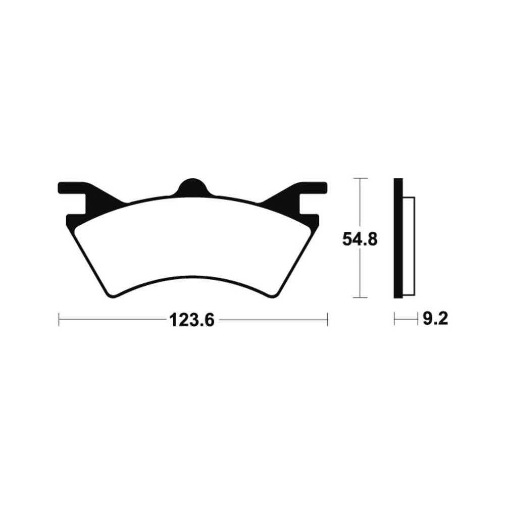 Plaquettes de frein TECNIUM Racing MX/Quad métal fritté - MOR257