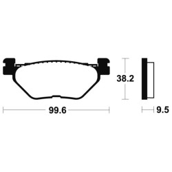 Plaquettes de frein TECNIUM Performance métal fritté - MR269