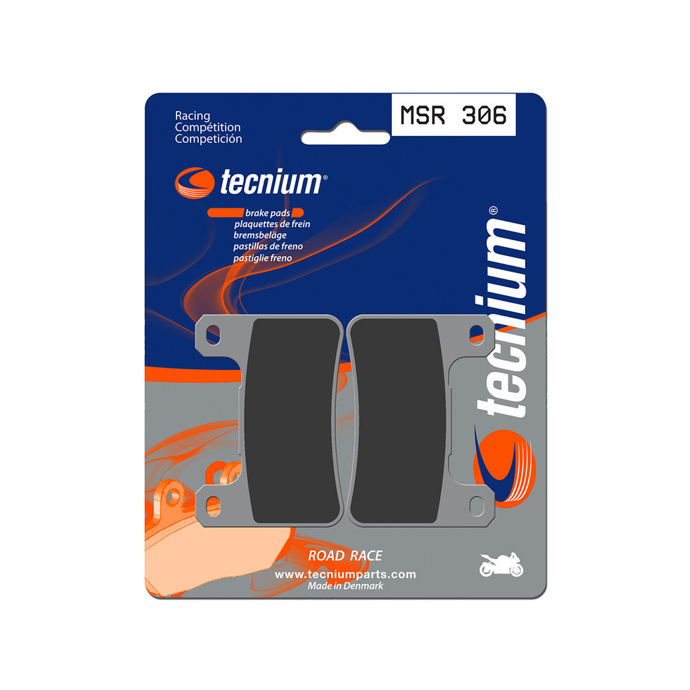 Plaquettes de frein TECNIUM Racing métal fritté - MSR306