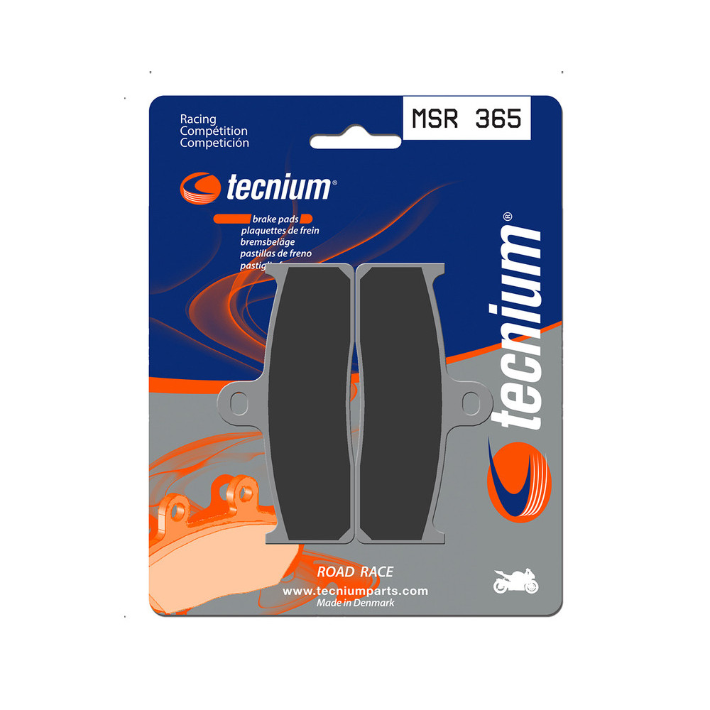 Plaquettes de frein TECNIUM Racing métal fritté - MSR365