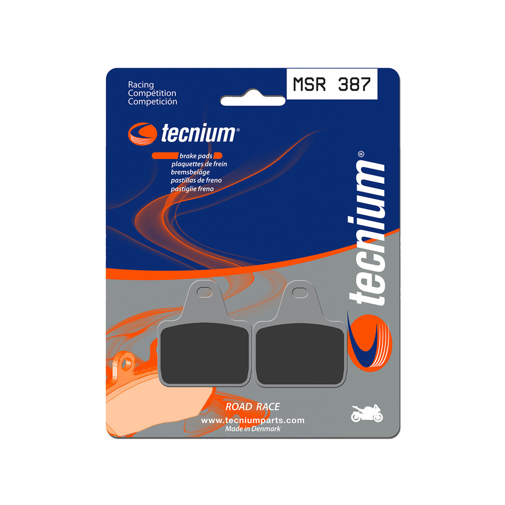 Plaquettes de frein TECNIUM Racing métal fritté - MSR387