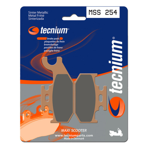 Plaquettes de frein TECNIUM Maxi Scooter métal fritté - MSS254