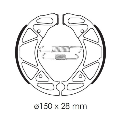 Mâchoires de frein TECNIUM Scooter organique - BA209