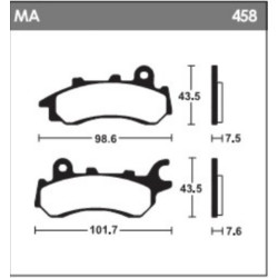 Plaquettes de frein TECNIUM - MA458