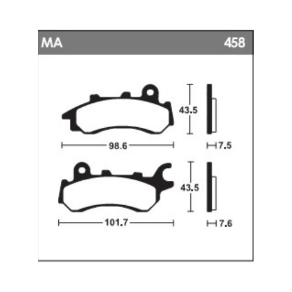 Plaquettes de frein TECNIUM - MA458