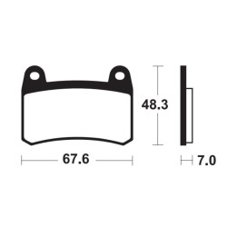 Plaquettes de frein TECNIUM Performance métal fritté - MF433