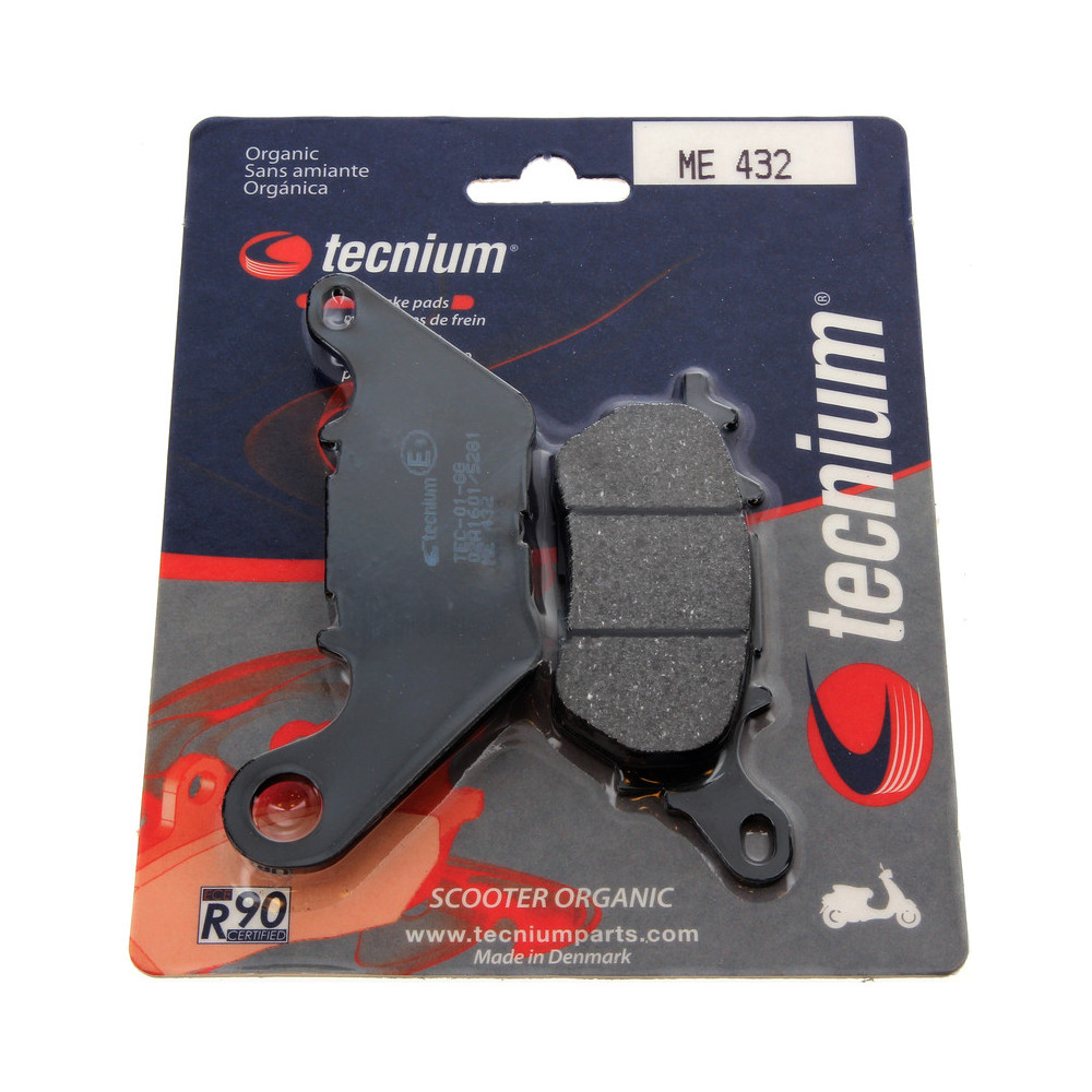 Plaquettes de frein TECNIUM scooter organique - ME432