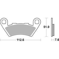 Plaquettes de frein TECNIUM Performance métal fritté - MF444