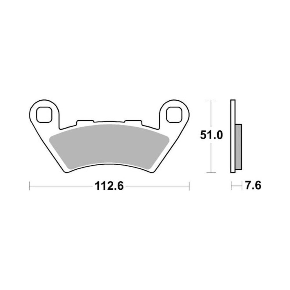 Plaquettes de frein TECNIUM Performance métal fritté - MF444