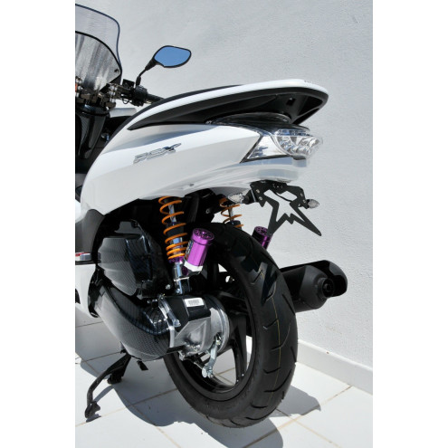 Kit carter/cache filtre à air Honda PCX 125 2010/2013 Look carbone argent