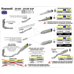 Silencieux Arrow GP2 Titane, Kawasaki Ninja ZX-6R