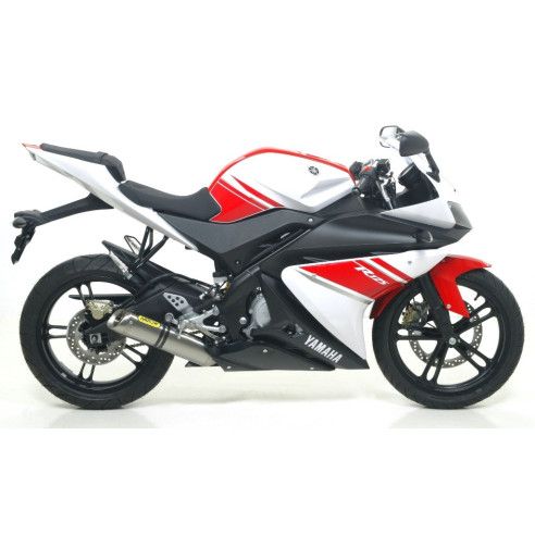 Silencieux Arrow aluminium noir, Yamaha 125 YZF-R 2008-18