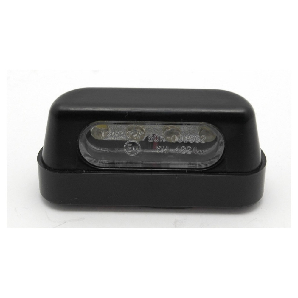 Eclairage de plaque 4 LED noir horizontal E11 EDP02