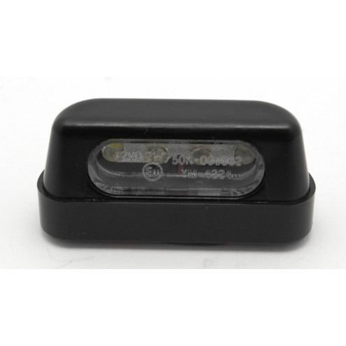 Eclairage de plaque 4 LED noir horizontal E11 EDP02