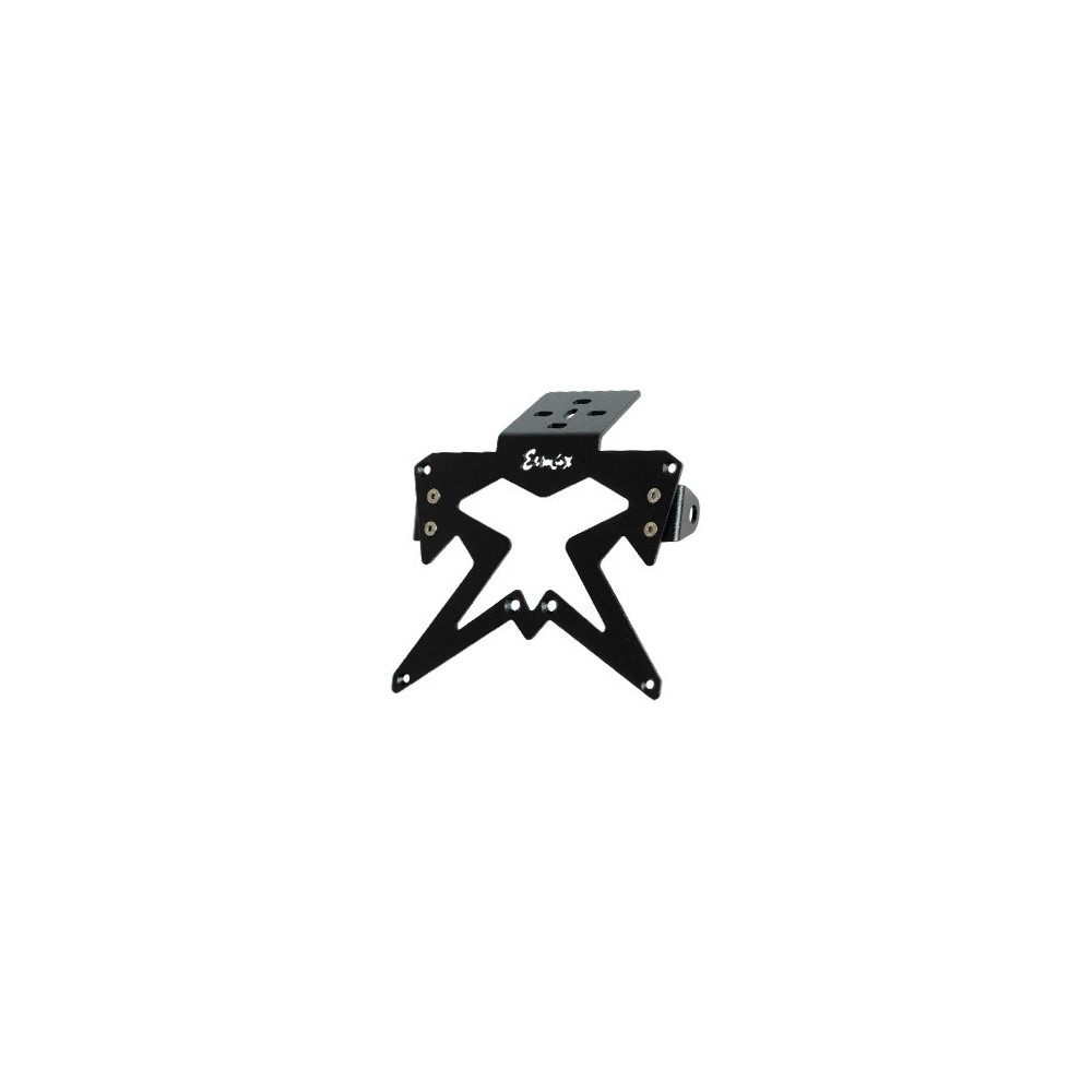 Support de plaque Ermax aluminium noir SUP09 + support clignotants