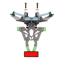 Support de plaque V PARTS noir Honda X-ADV V PARTS 2 - AVSmoto Racing Parts 