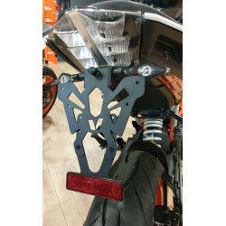 Support de plaque V PARTS noir KTM Duke 125/200/390