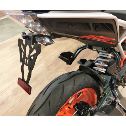 Support de plaque V PARTS noir KTM Duke 125/200/390