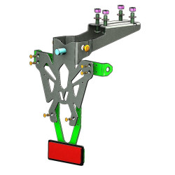 Support de plaque V PARTS noir Honda CB500X V PARTS 3 - AVSmoto Racing Parts 