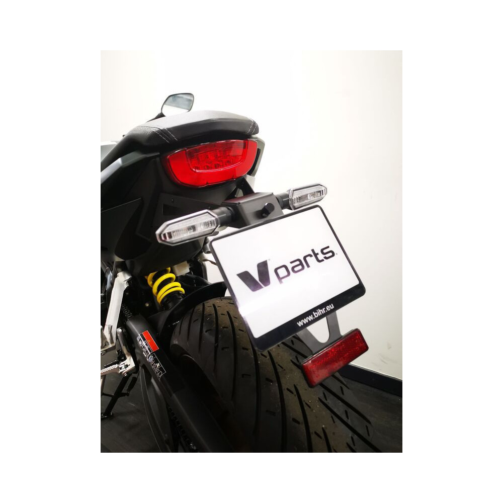 Support de plaque V PARTS noir - Honda CB650R V PARTS 1 - AVSmoto Racing Parts 