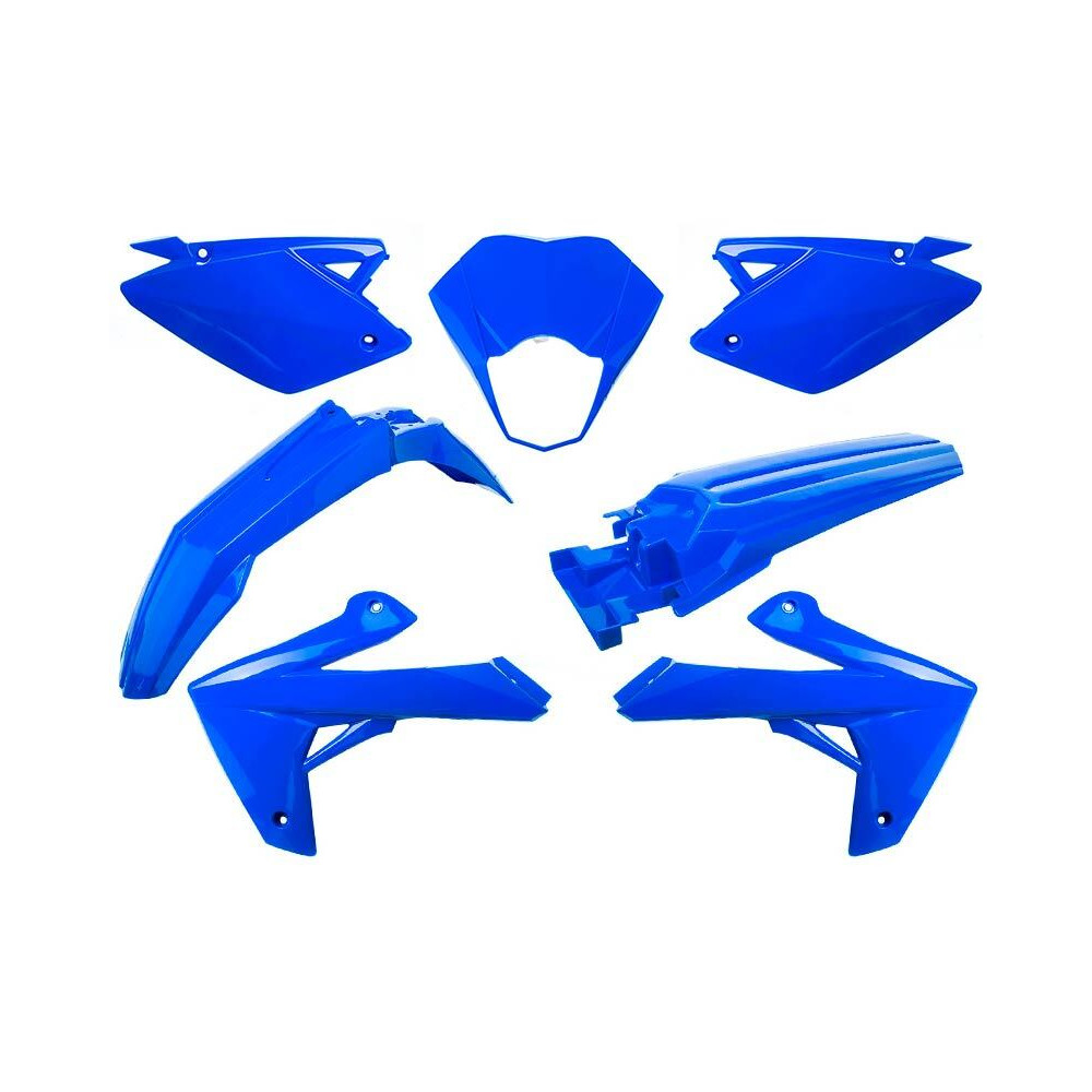 Kit plastique bleu brillant - Rieju MRT/MRT Pro 50 2009-21