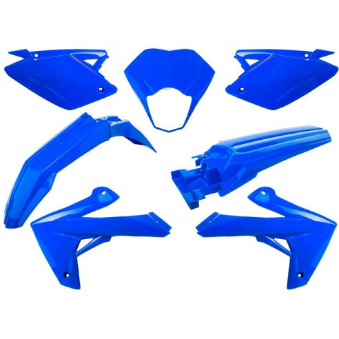 Kit plastique bleu brillant - Rieju MRT/MRT Pro 50 2009-21