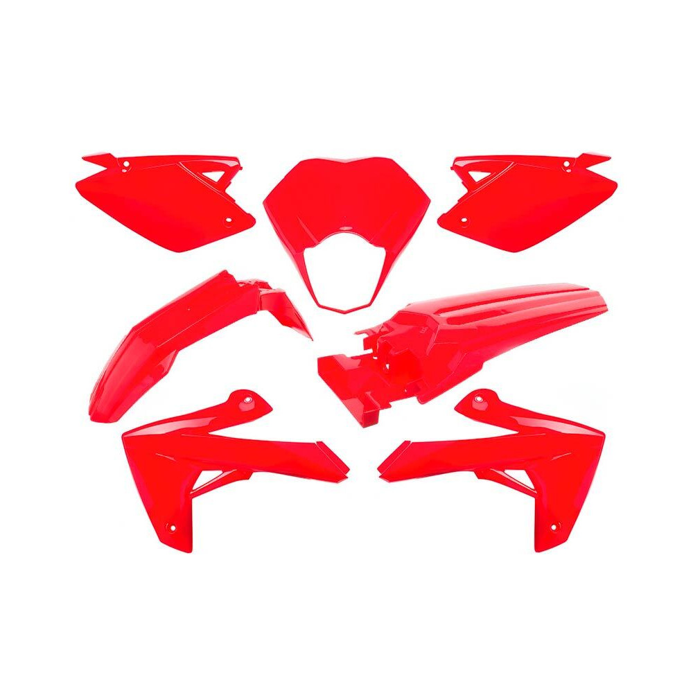 Kit plastique rouge brillant - Rieju MRT/MRT Pro 50 2009-21